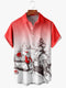 Men's Christmas Funny Graphic Short Sleeve Hawaiian Shirt